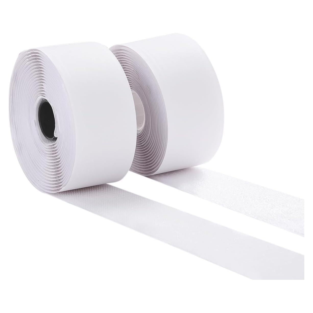 Cinta de Gancho y Bucle MYUREN 2" Adhesiva Nylon Blanca 4.5m