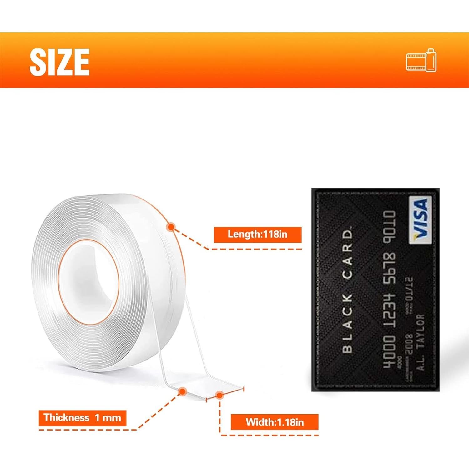 Cinta Doble Cara Pesada TONOS - 2 Rollos 3m, Transparente