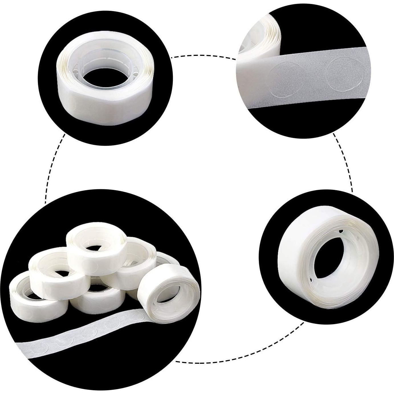 Puntos Adhesivos Doble Cara UPINS 1500 Pcs para Globos