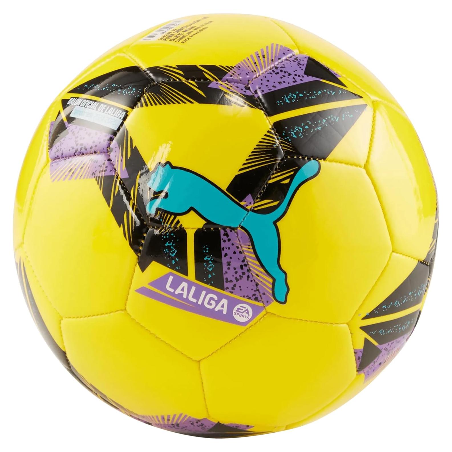 Pelota de Fútbol Mini PUMA ORBITA LALIGA Amarillo-Multicolor