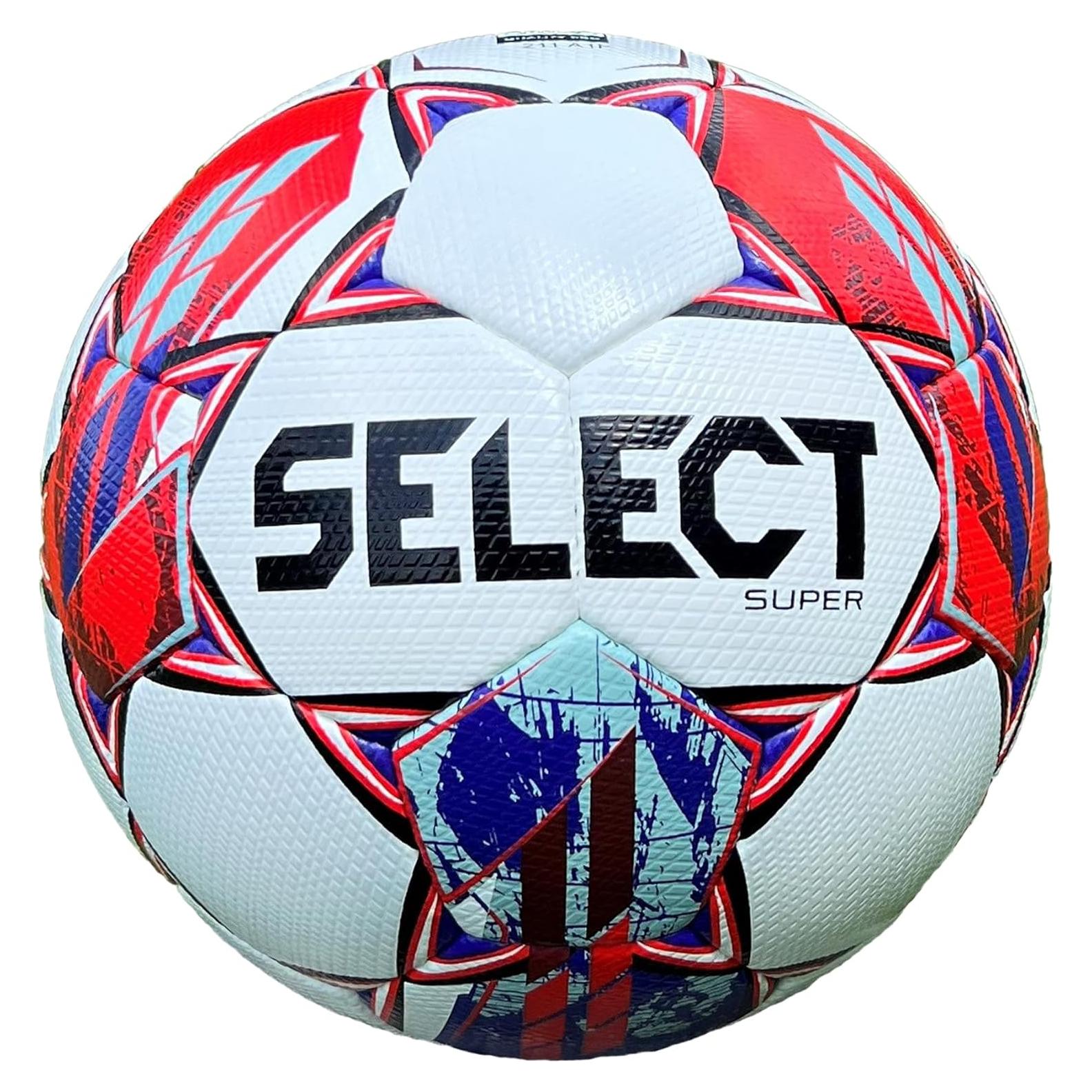 Balón de Fútbol Select Super 5 Microfibra Blanco/Azul/Rojo