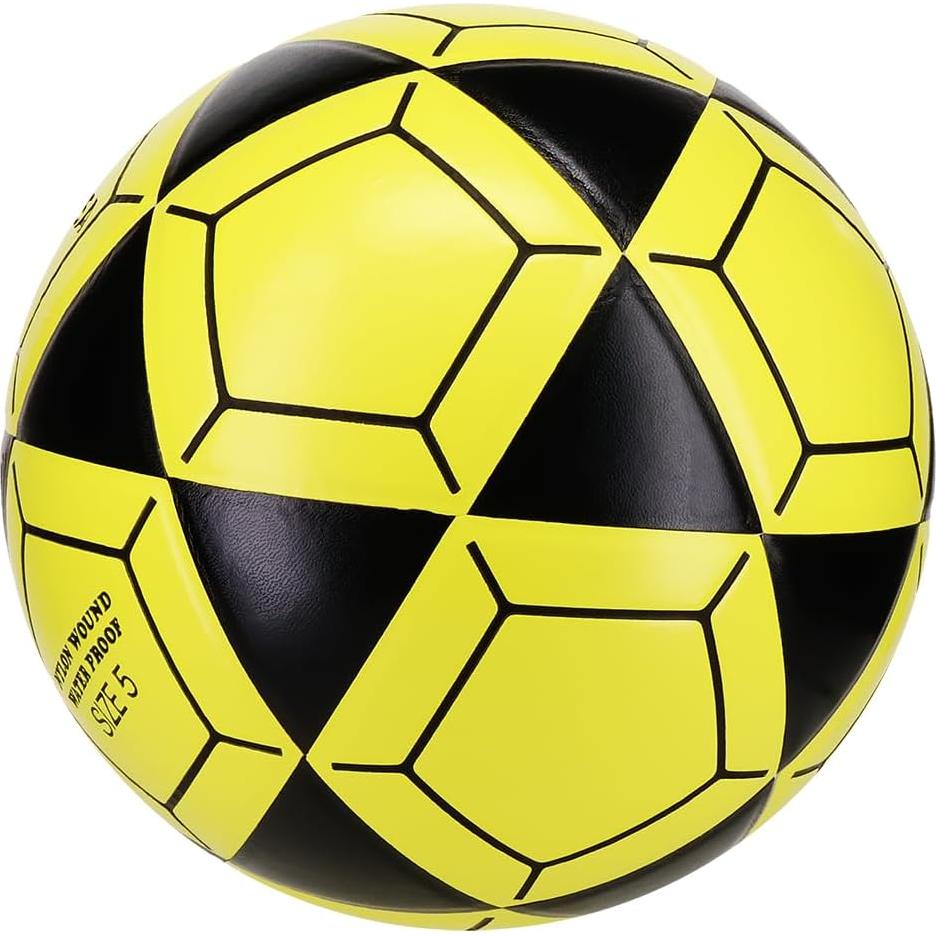 Balón de Fútbol Mikasa Goal Master Tamaño 5 Negro/Amarillo
