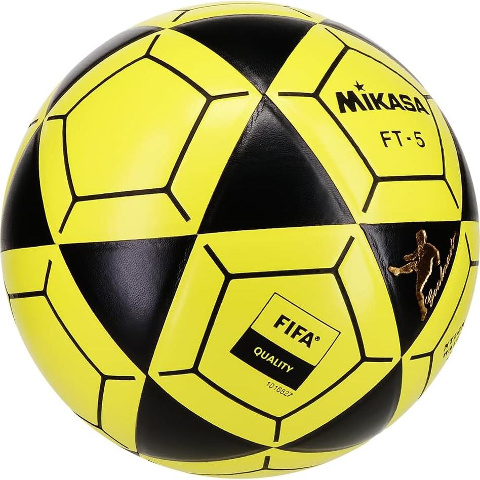 Balón de Fútbol Mikasa Goal Master Tamaño 5 Negro/Amarillo