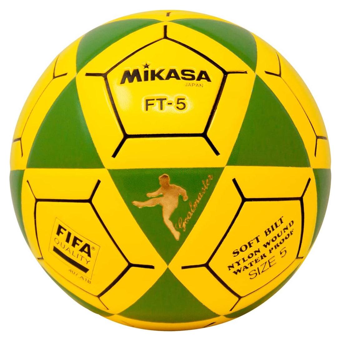 Balón de Fútbol Mikasa FT5 Goal Master Tamaño 5 Verde/Amarillo