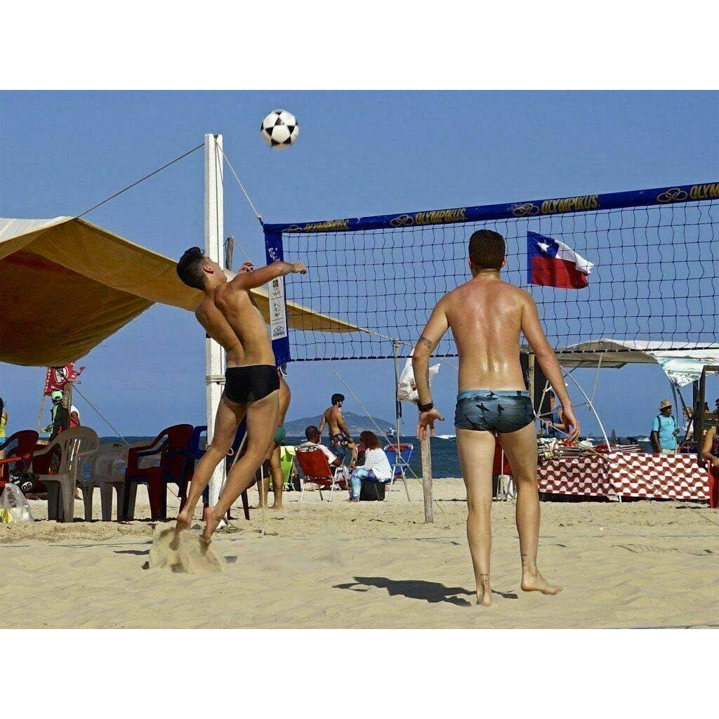 Balón de Footvolleyball Mikasa Tamaño 5 Azul/Amarillo