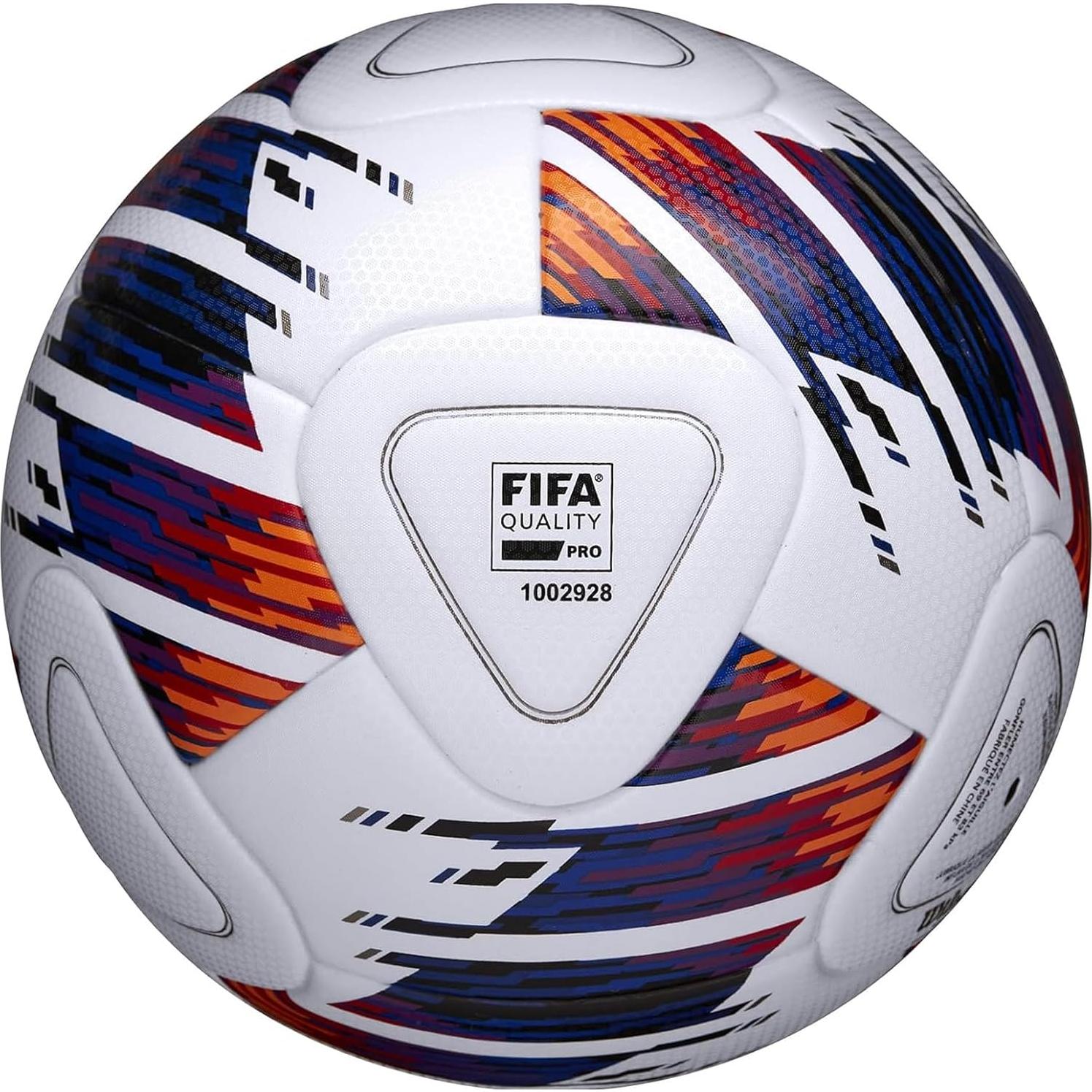 Balón de Fútbol Wilson NCAA Vivido Tamaño 5 Blanco/Naranja/Púrpura