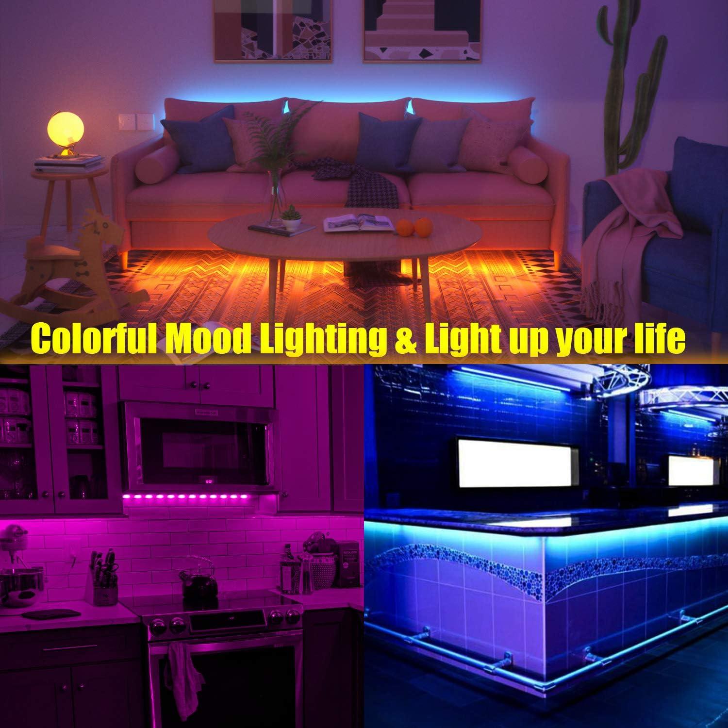 Tira LED RGB Maylit 8.2ft para TV 40-60" con Control Remoto