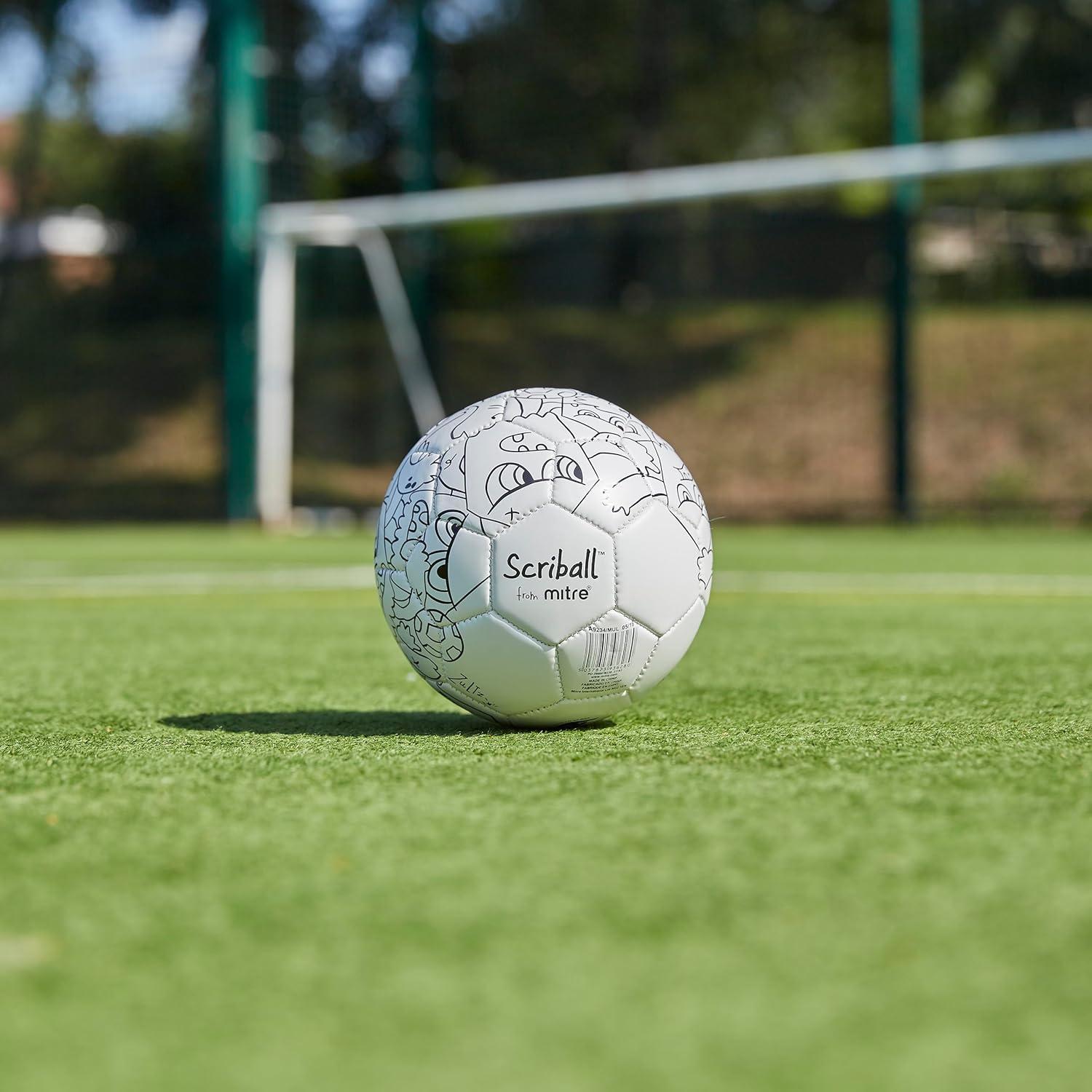 Balón de Fútbol Mini Personalizable Mitre Scriball Multi Azul