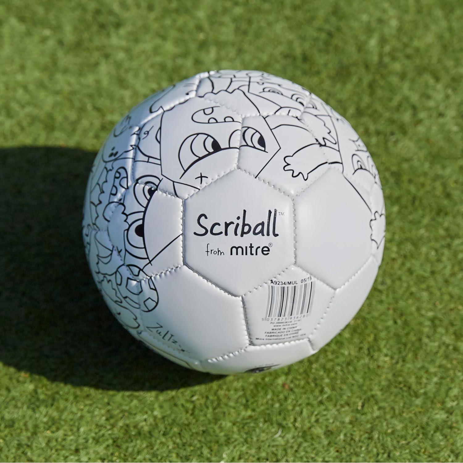 Balón de Fútbol Mini Personalizable Mitre Scriball Multi Azul