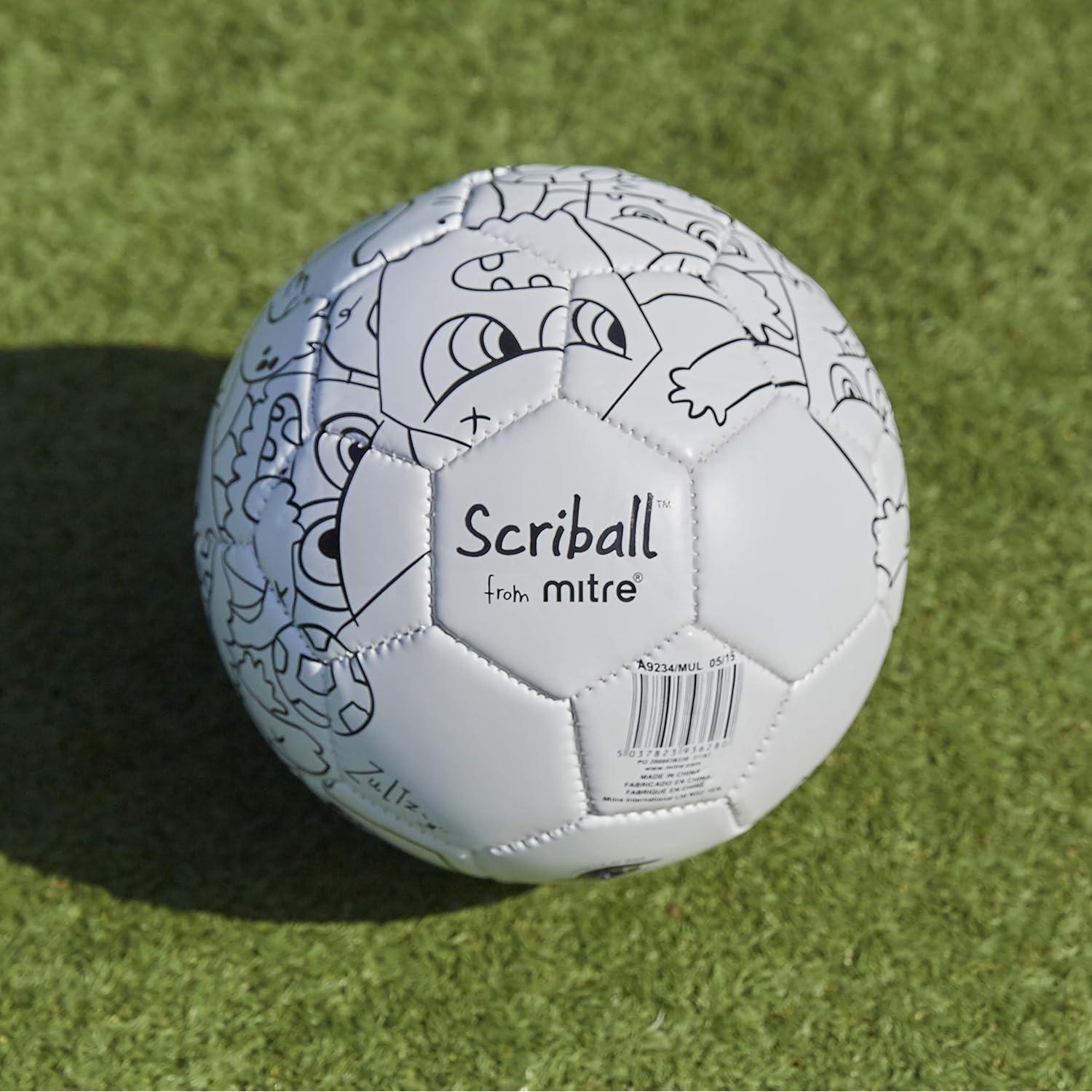 Balón de Fútbol Mini Personalizable Mitre Scriball Multi Azul