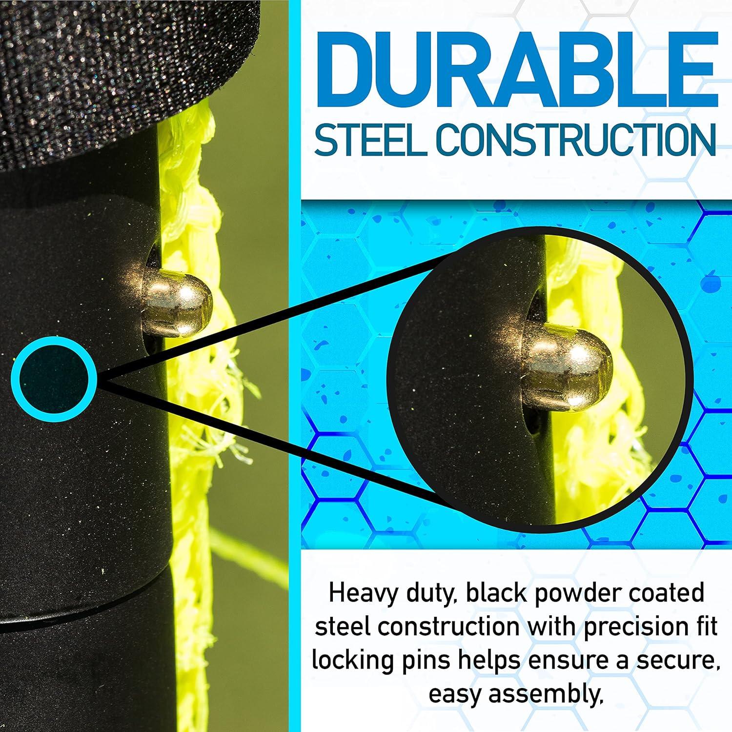 Gol de Fútbol Plegable Franklin Sports 6' x 4' Acero Negro