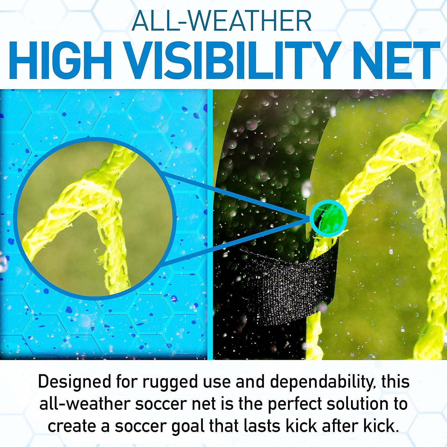 Gol de Fútbol Plegable Franklin Sports 6' x 4' Acero Negro