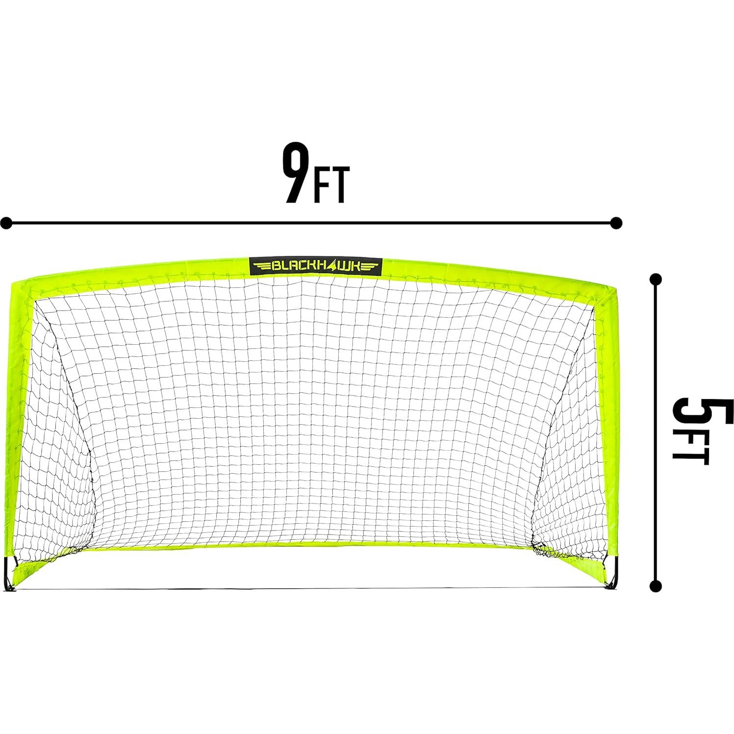 Portería de Fútbol Franklin Sports Blackhawk 2.74x1.65m Amarillo