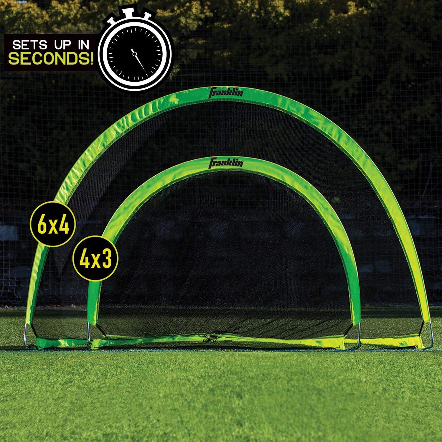 Goles de Fútbol Pop-Up Franklin Sports 6' x 4' - 2 Piezas
