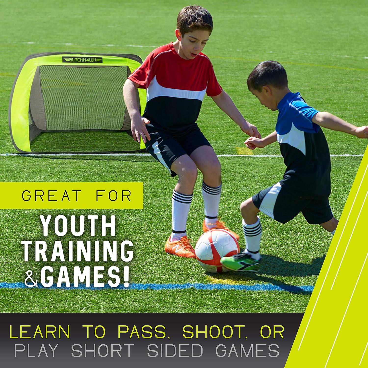 Portería de Fútbol Pop Up Franklin Sports Blackhawk 130x97cm