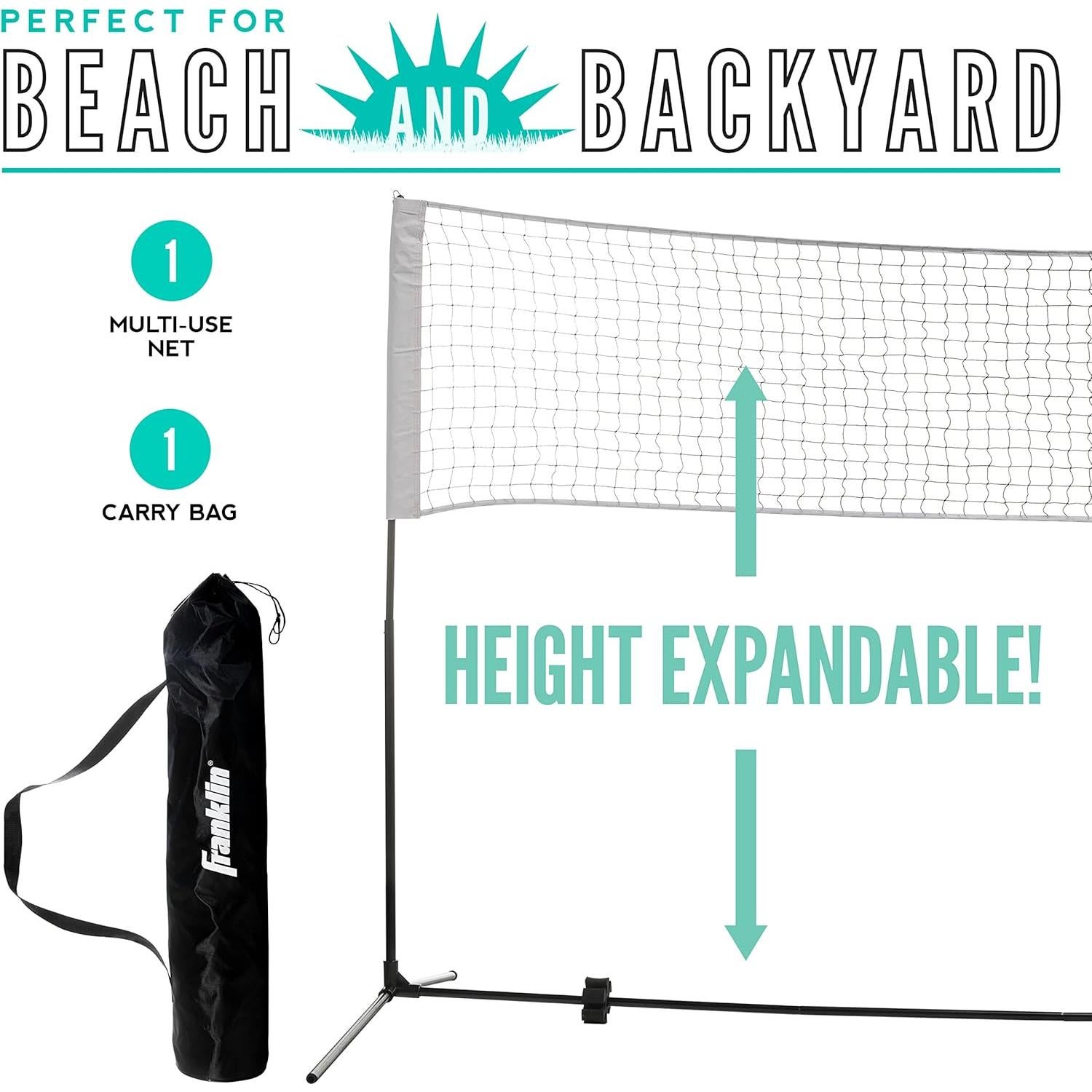 Red Ajustable Franklin Sports 3.05m para Voleibol y Tenis