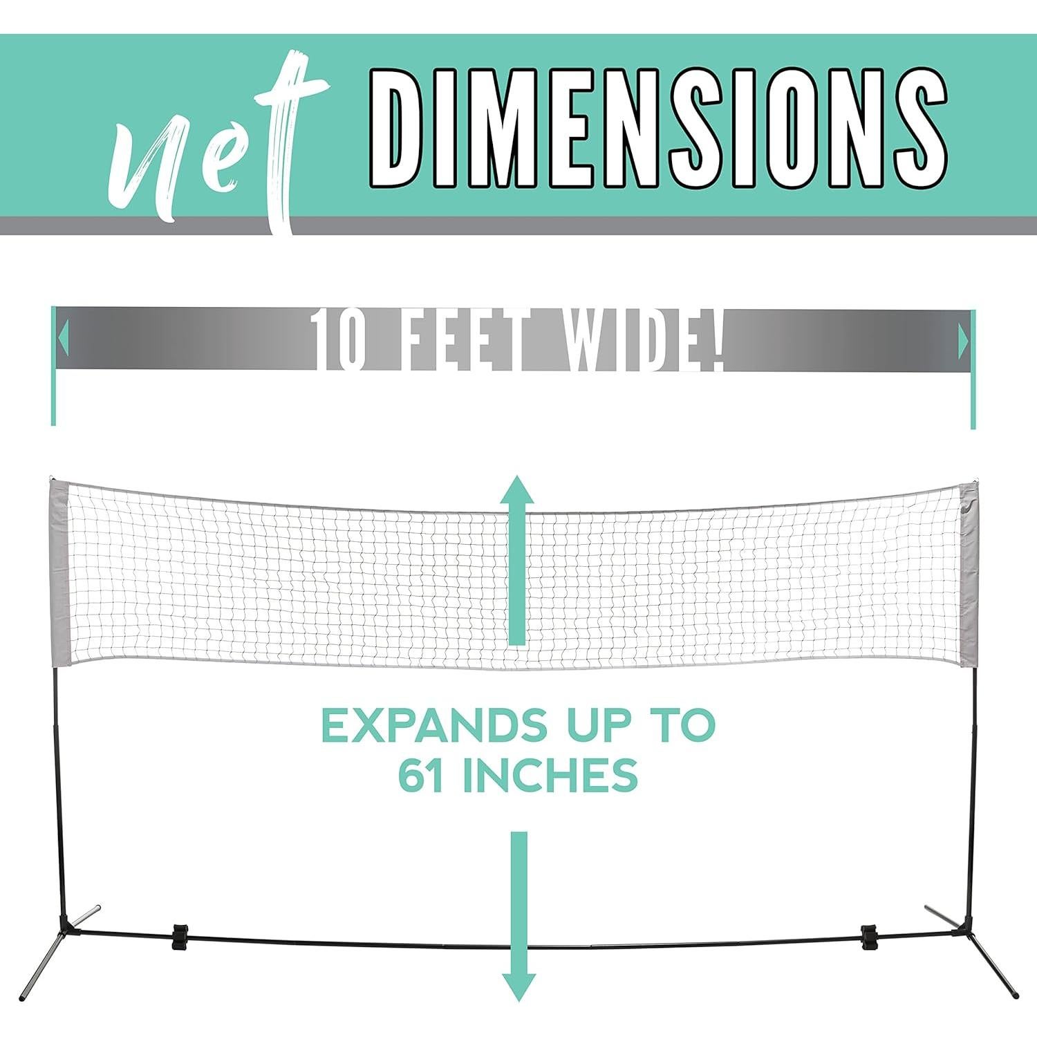 Red Ajustable Franklin Sports 3.05m para Voleibol y Tenis