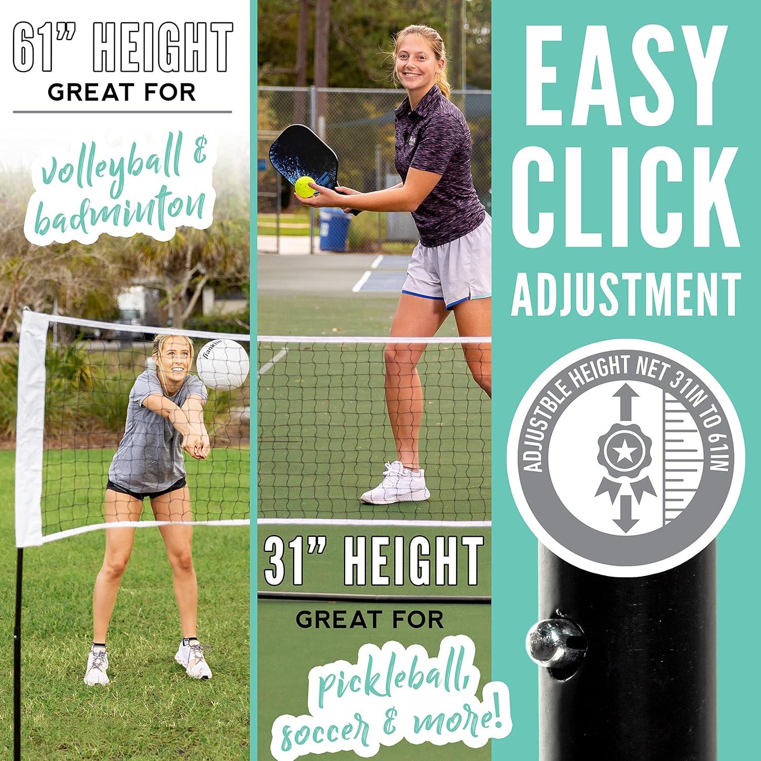 Red Ajustable Franklin Sports 3.05m para Voleibol y Tenis