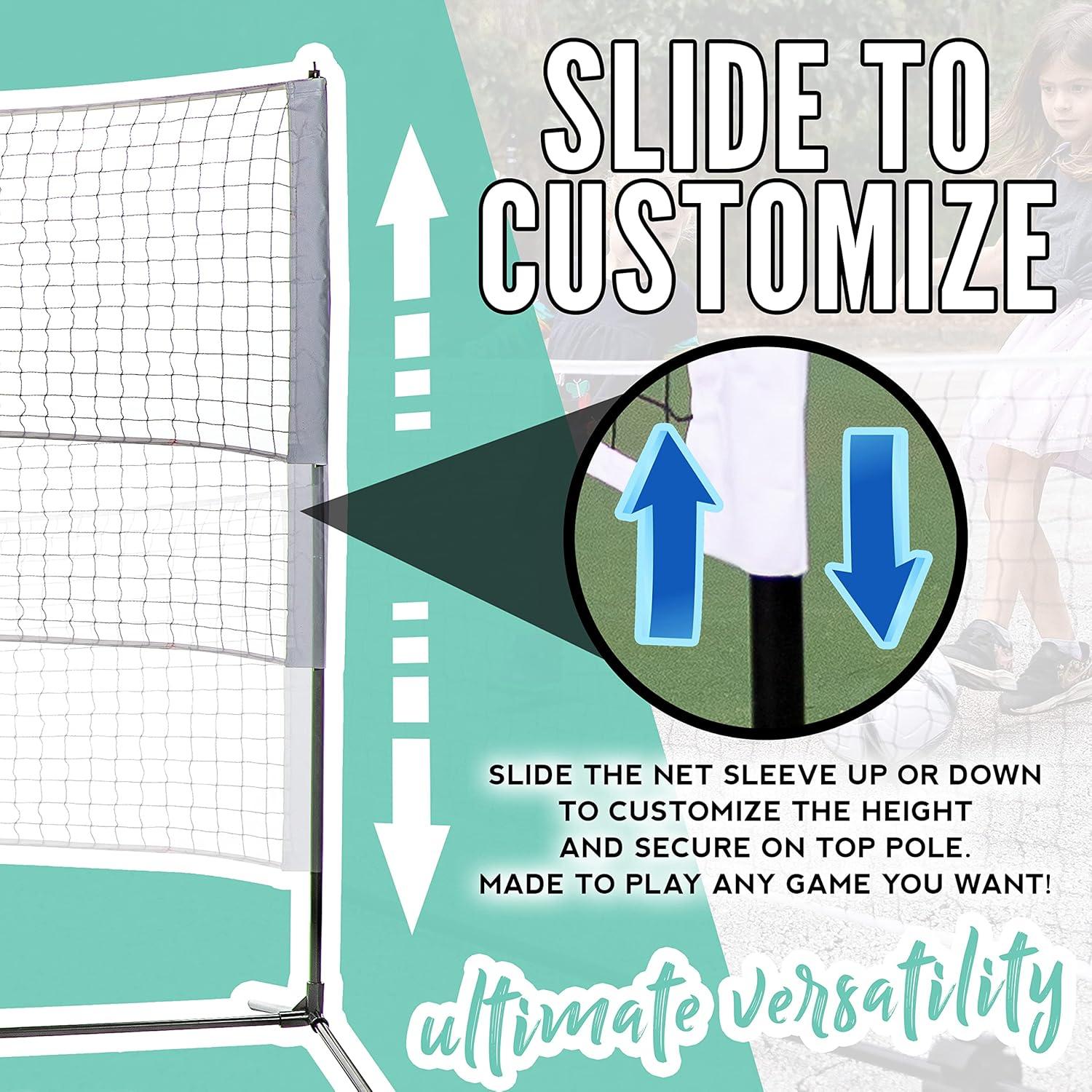 Red Ajustable Franklin Sports 3.05m para Voleibol y Tenis