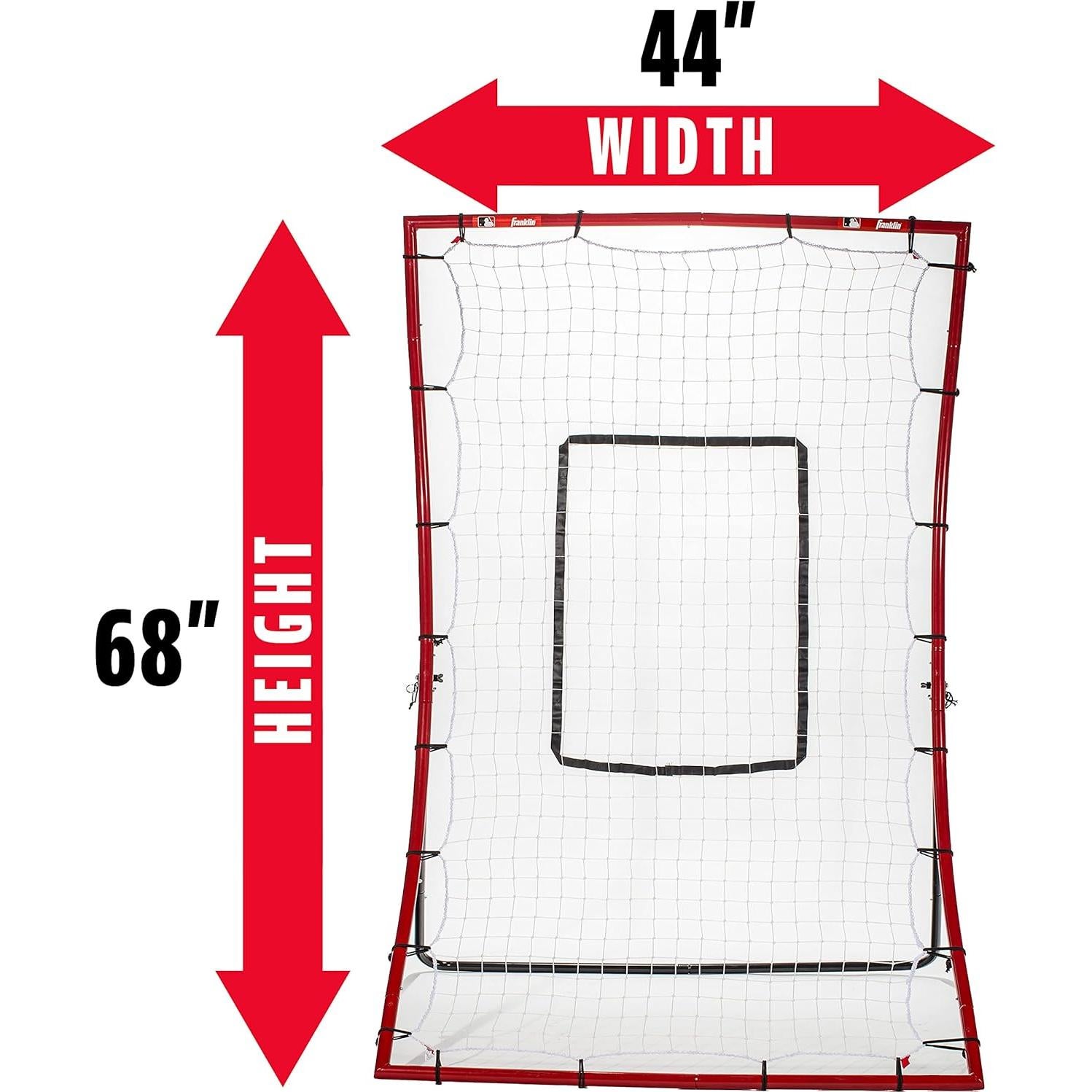 Red de Rebote de Béisbol Franklin Sports 68x44 cm - Entrenador de Fildeo