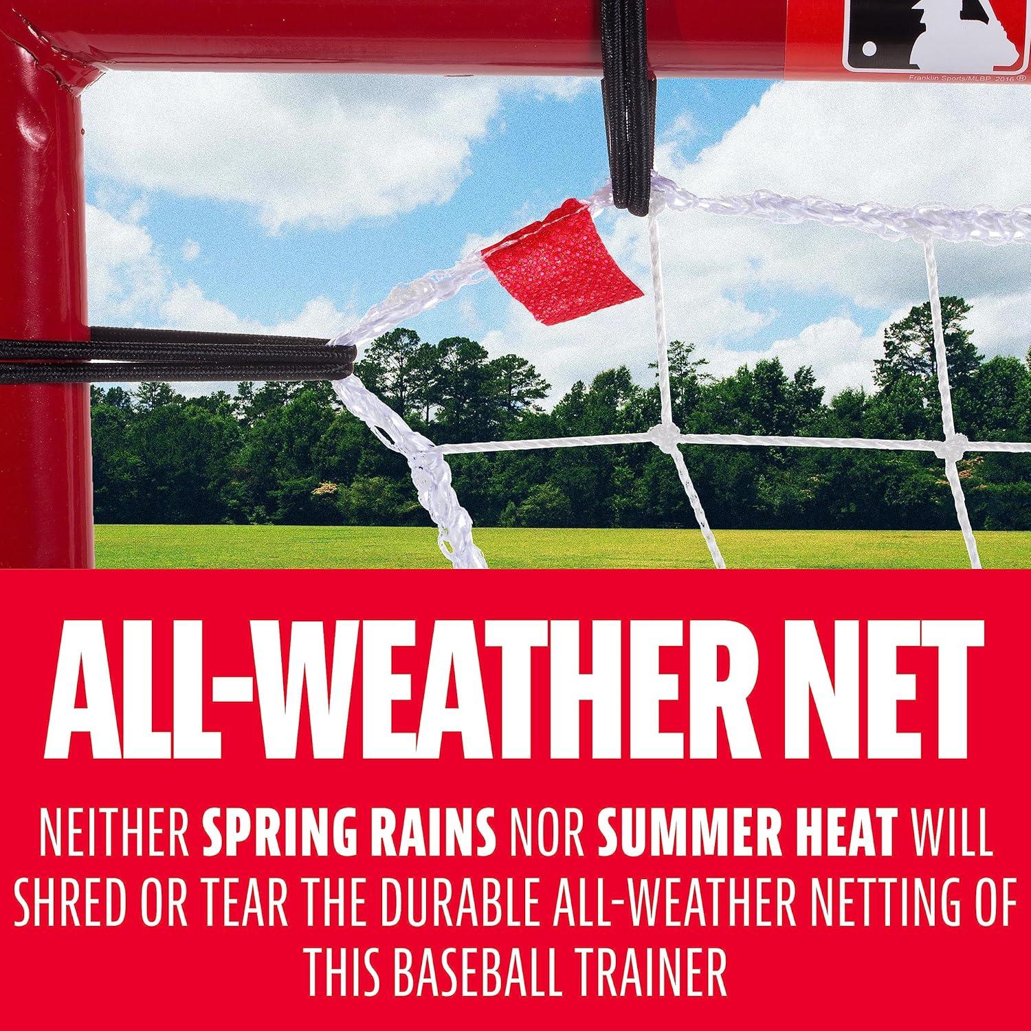 Red de Rebote de Béisbol Franklin Sports 68x44 cm - Entrenador de Fildeo