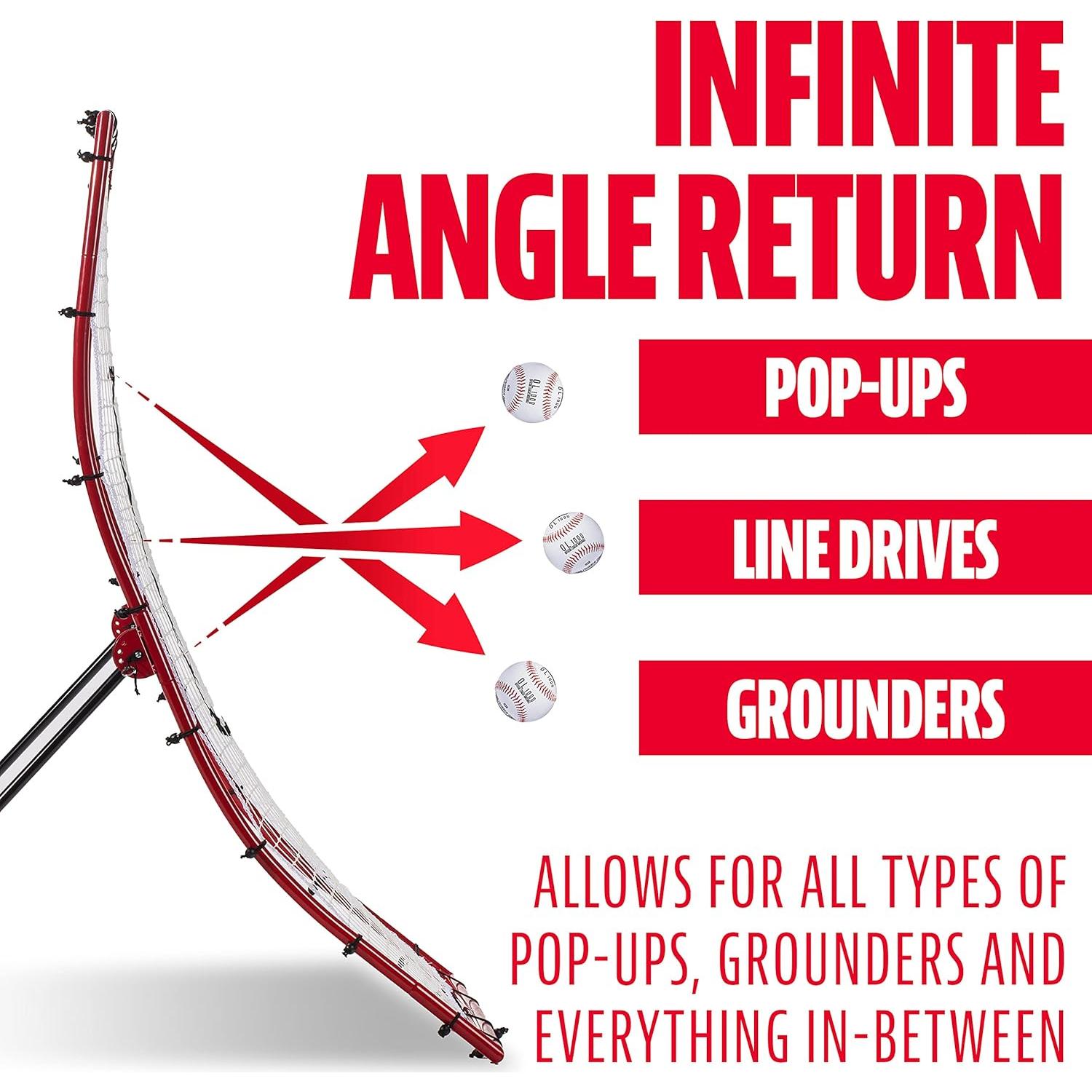 Red de Rebote de Béisbol Franklin Sports 68x44 cm - Entrenador de Fildeo