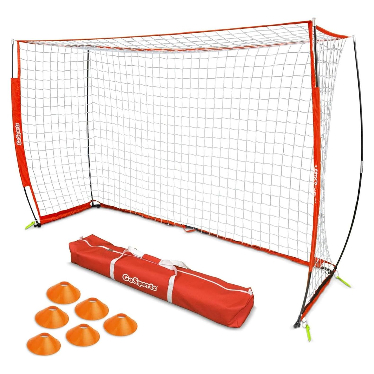 Meta de Futsal GoSports Elite 3x2m Plegable con Red y Bolsa