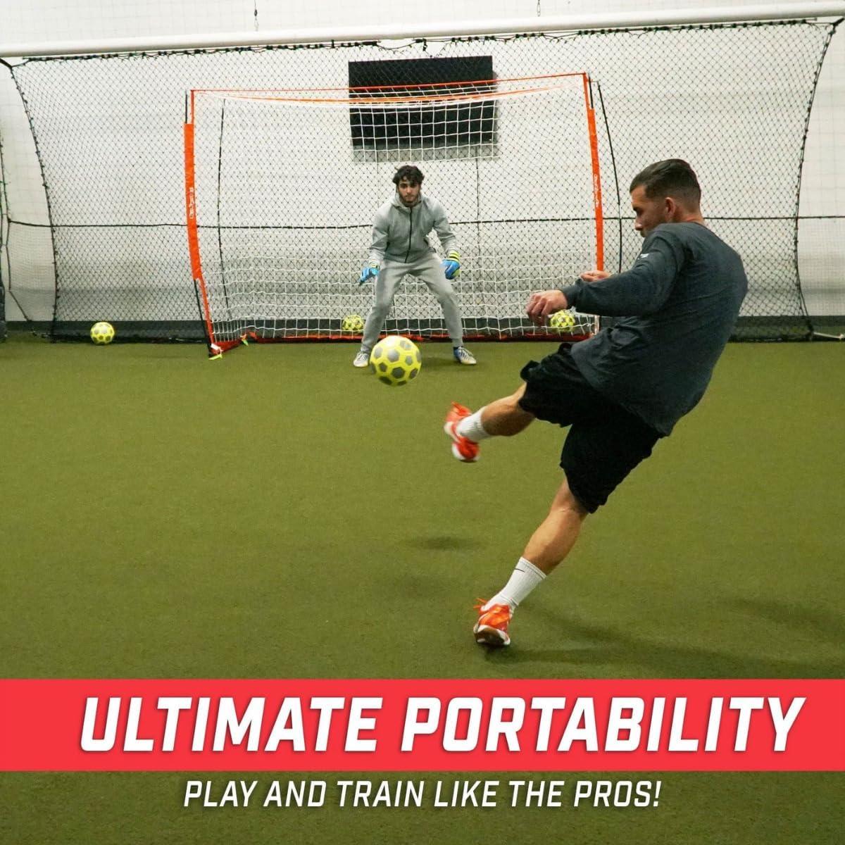 Meta de Futsal GoSports Elite 3x2m Plegable con Red y Bolsa