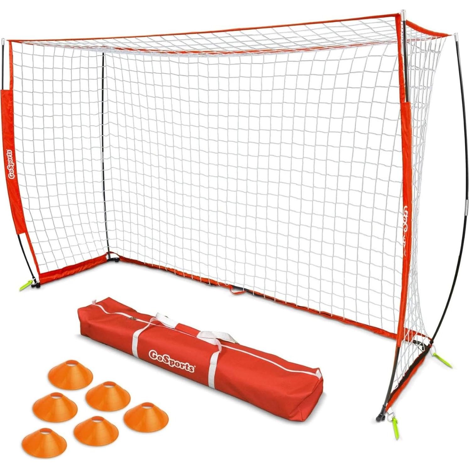 Meta de Futsal GoSports Elite 3x2m Plegable con Red y Bolsa