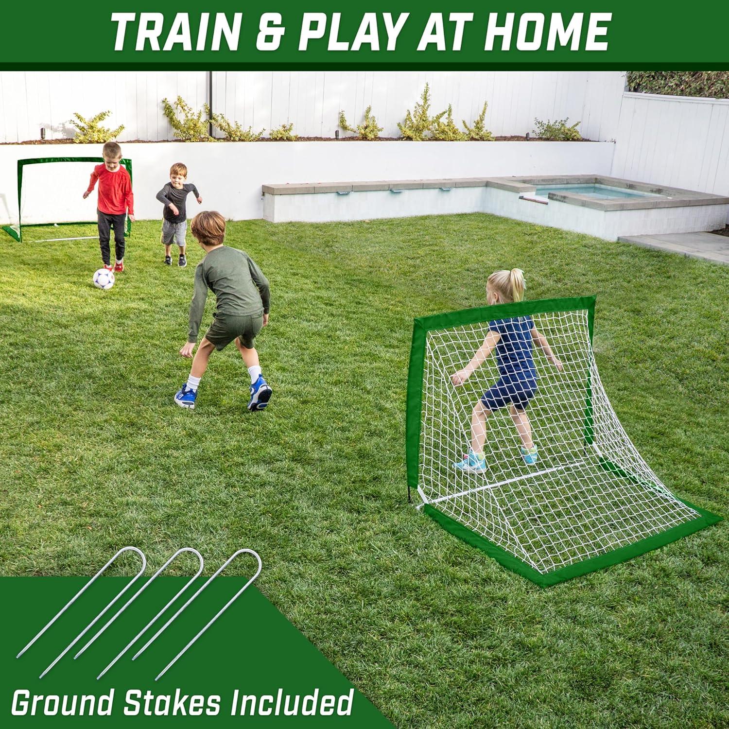 Metas de Fútbol Portátiles GoSports 4x3 pies - Juego de 2