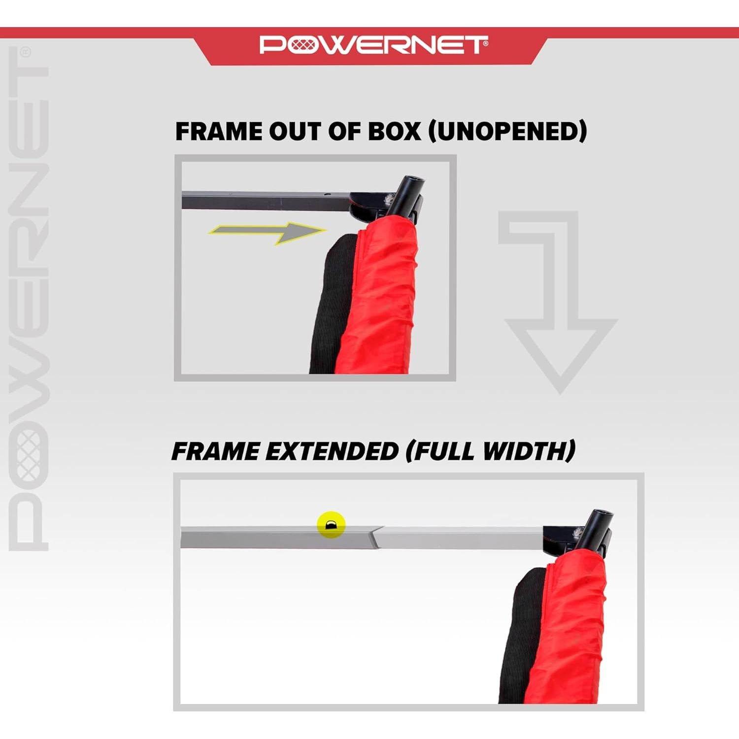 Portería de Fútbol PowerNet 3.66x1.83m Portátil con Bolsa