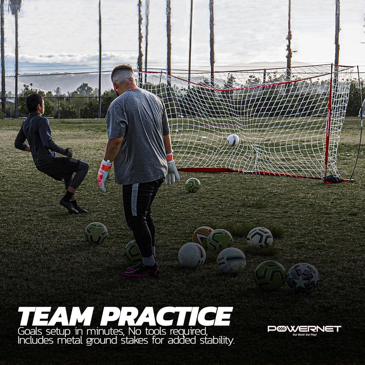 Portería de Fútbol PowerNet 3.66x1.83m Portátil con Bolsa