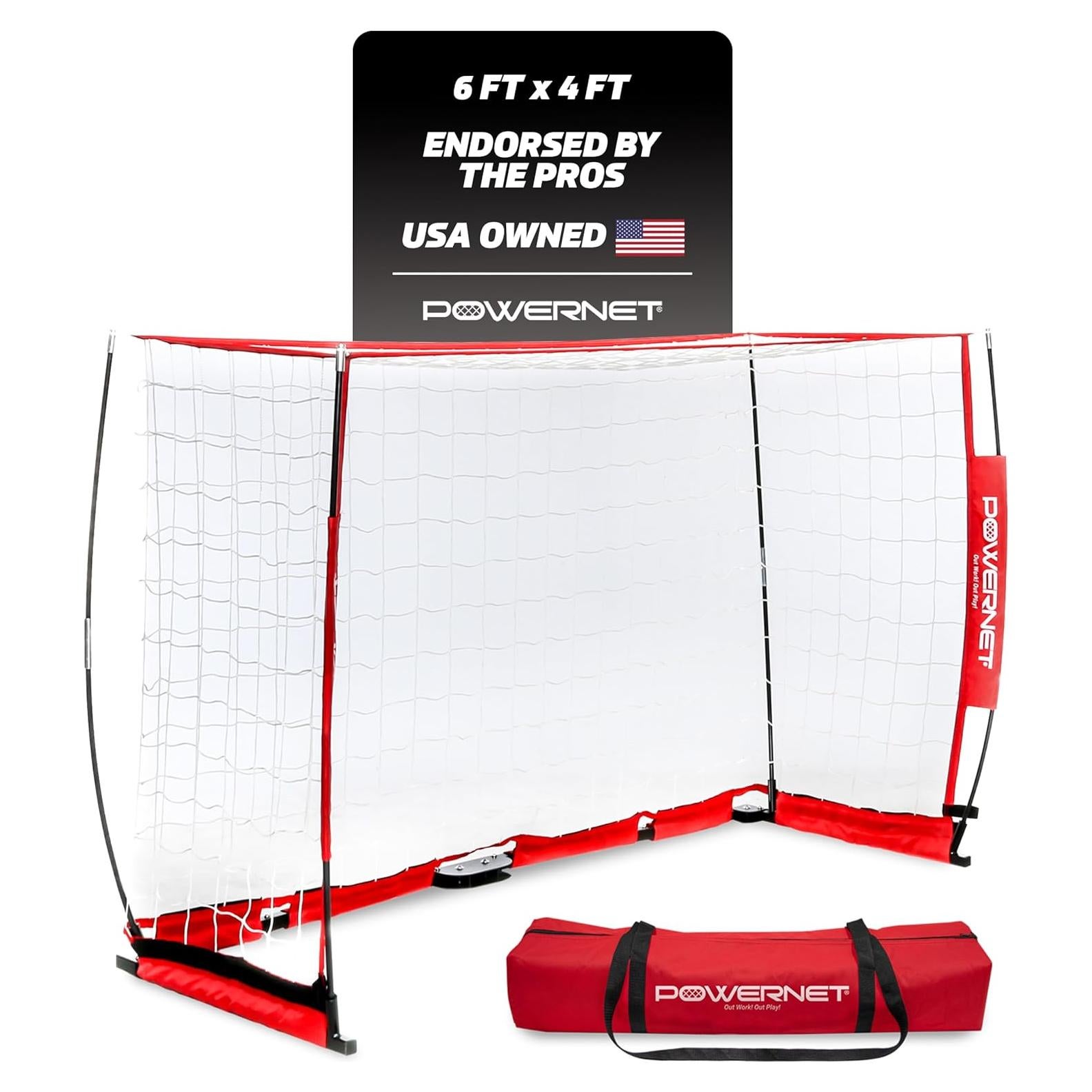Portería de Fútbol PowerNet 1.83x1.22m Portátil con Bolsa