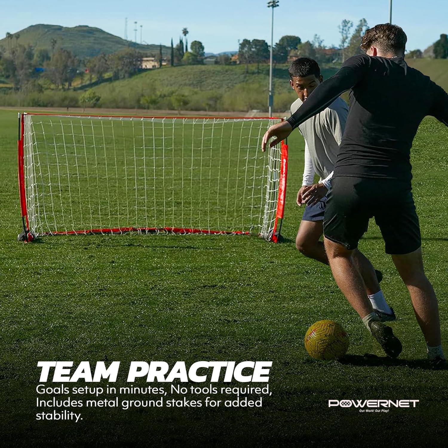 Portería de Fútbol PowerNet 1.83x1.22m Portátil con Bolsa