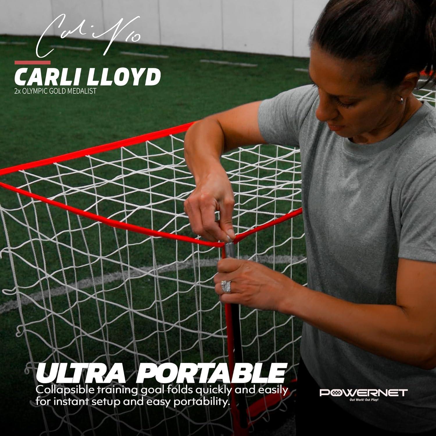 Portería de Fútbol PowerNet 1.83x1.22m Portátil con Bolsa