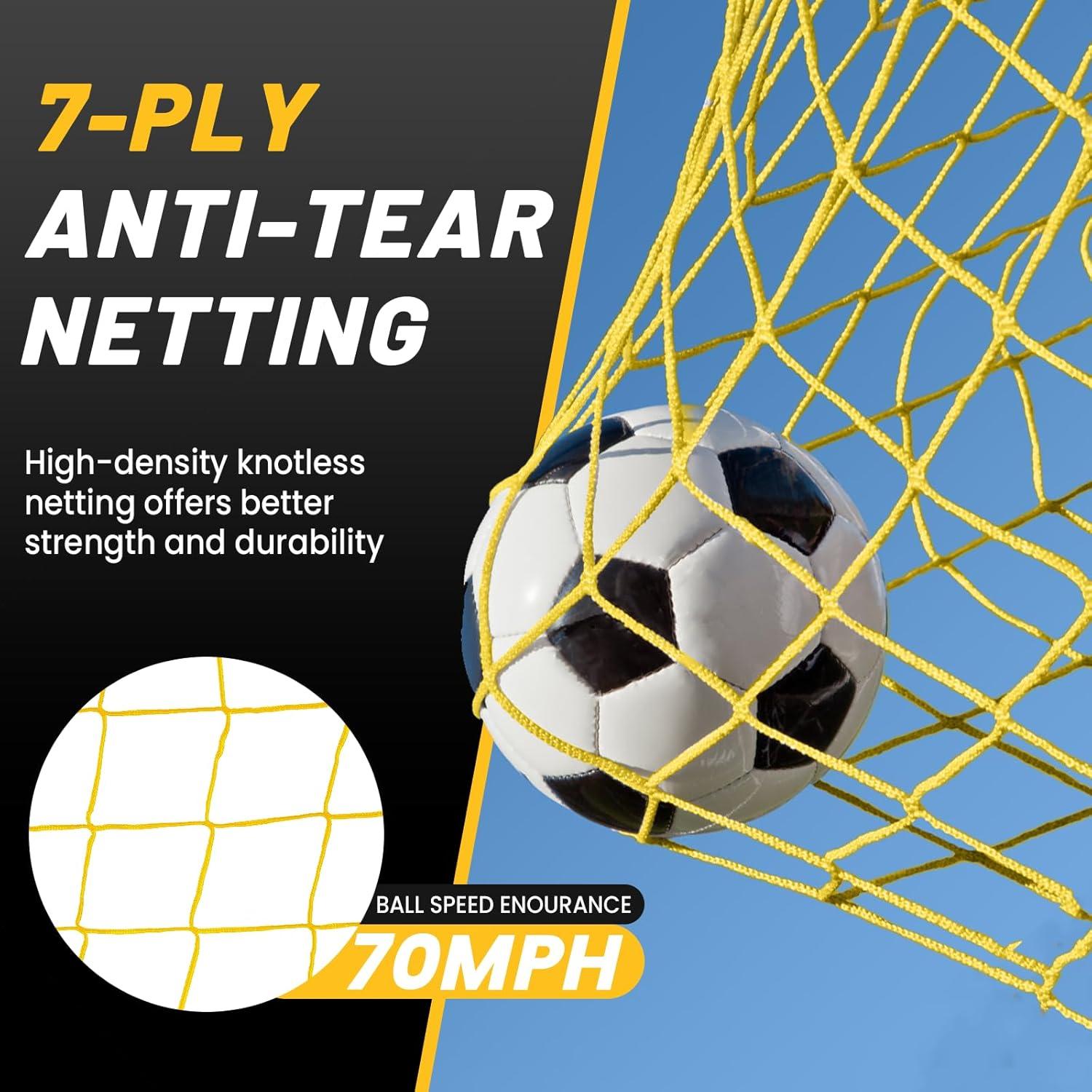 Portería de Fútbol MangoStar 3.66x1.83m Metálica Colapsable