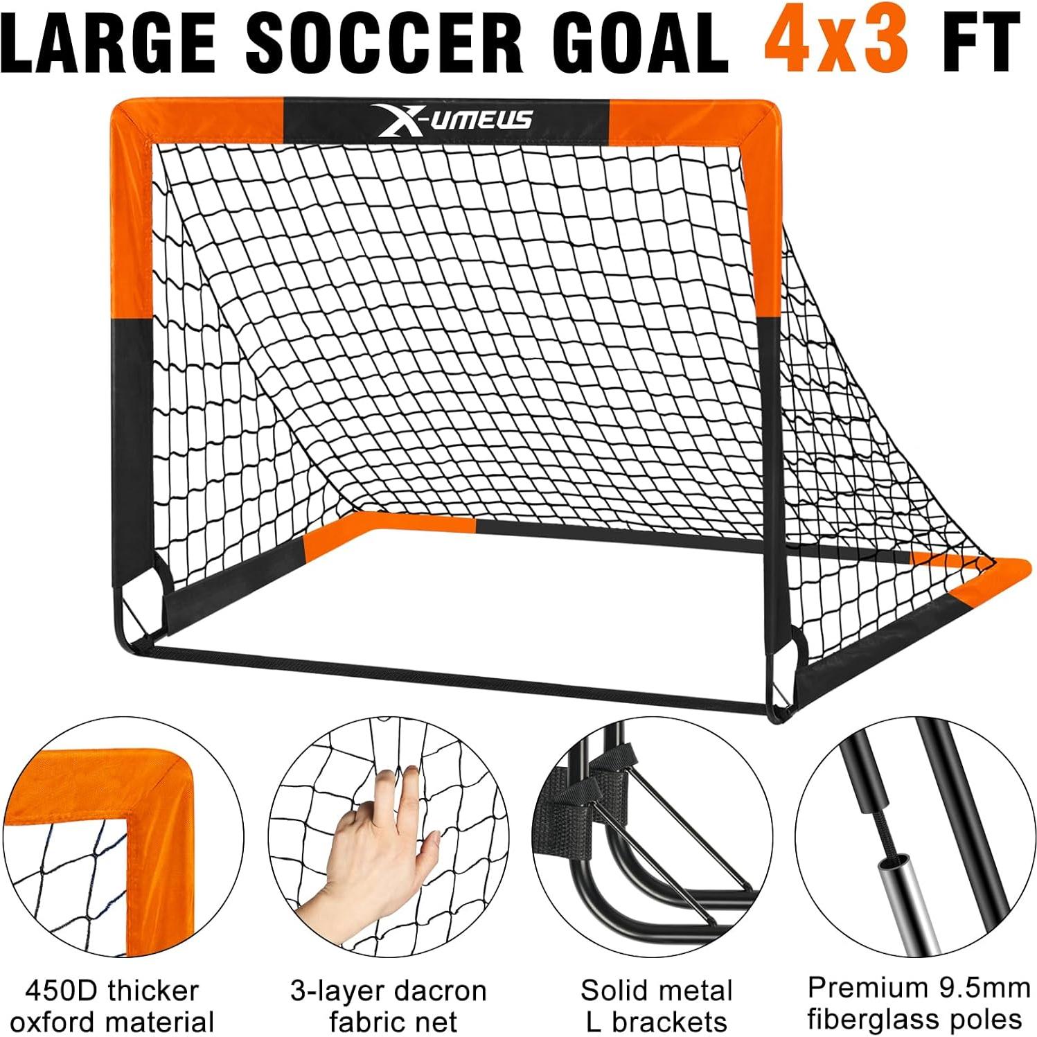 Porterías de Fútbol para Niños X-UMEUS Set de 2 1.22x0.91m