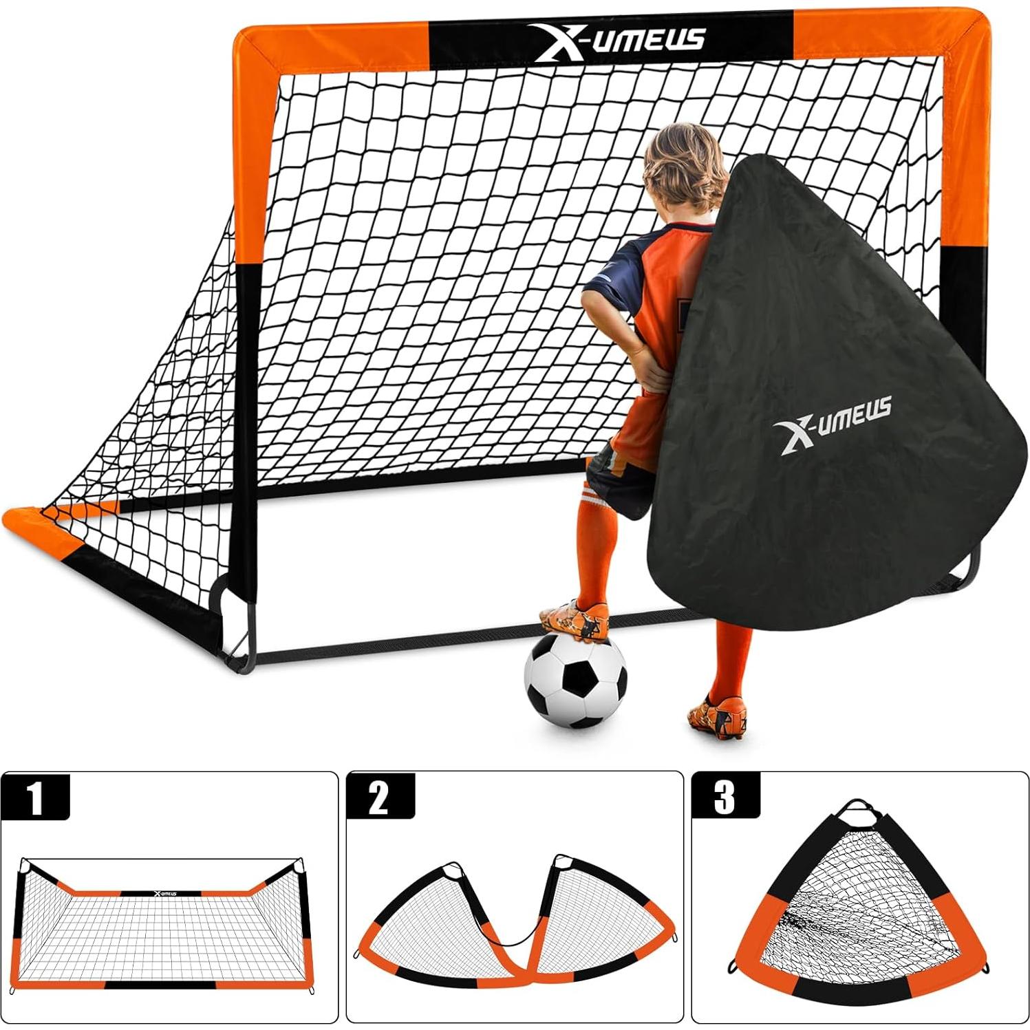 Porterías de Fútbol para Niños X-UMEUS Set de 2 1.22x0.91m