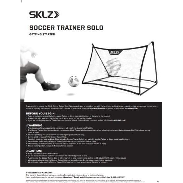 Entrenador de Fútbol SKLZ Solo con Bolsa de Transporte 1.52m x 0.91m