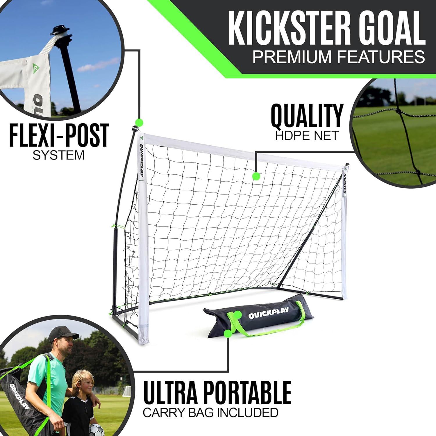 Gol de Fútbol QUICKPLAY KICKSTER 3.66x1.83m Ultra Portátil