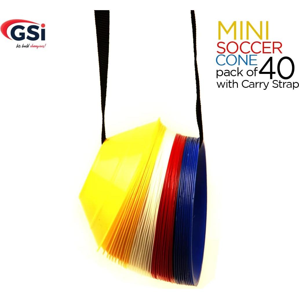 Conos de Entrenamiento GSi - Paquete de 40 Conos Multicolor