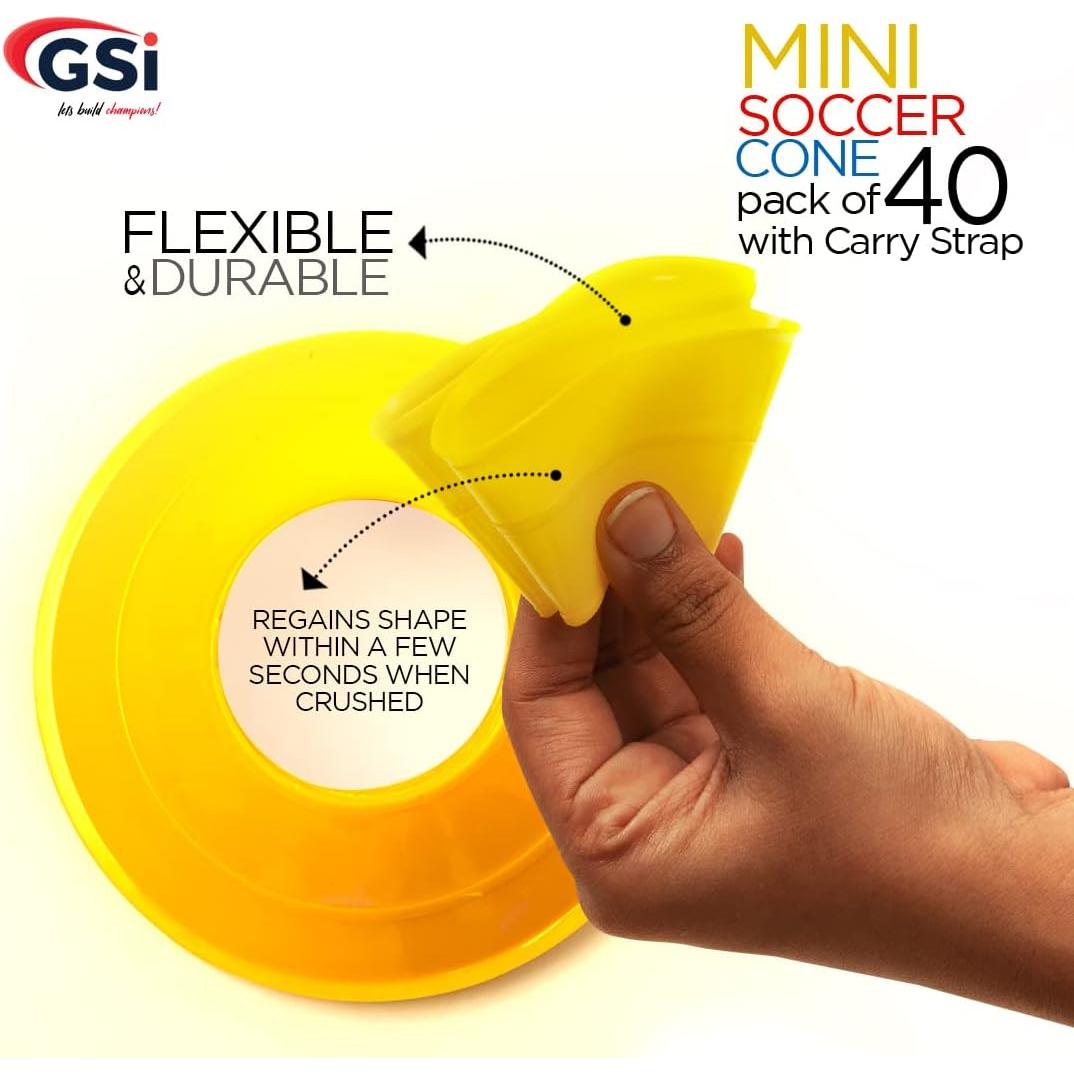 Conos de Entrenamiento GSi - Paquete de 40 Conos Multicolor