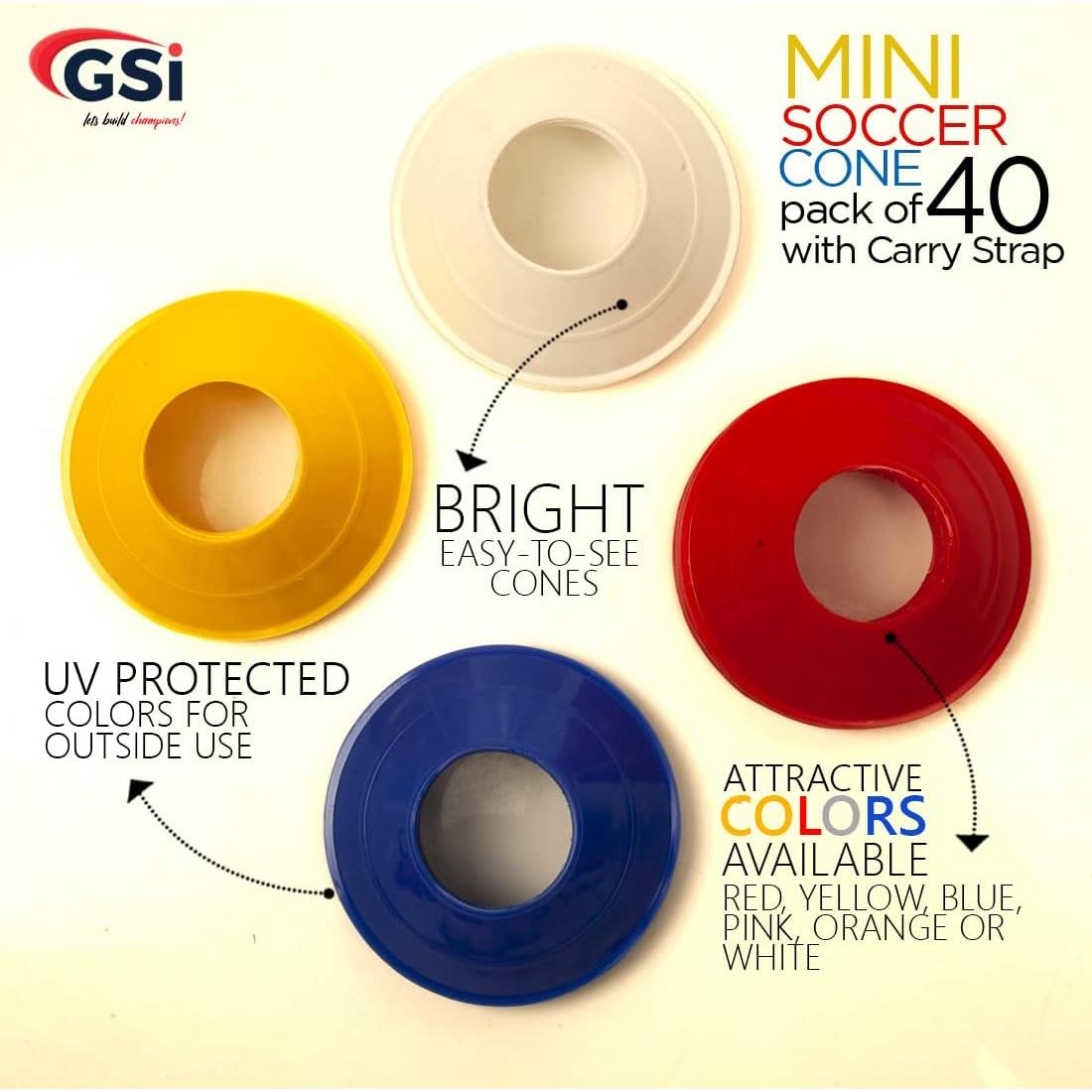 Conos de Entrenamiento GSi - Paquete de 40 Conos Multicolor