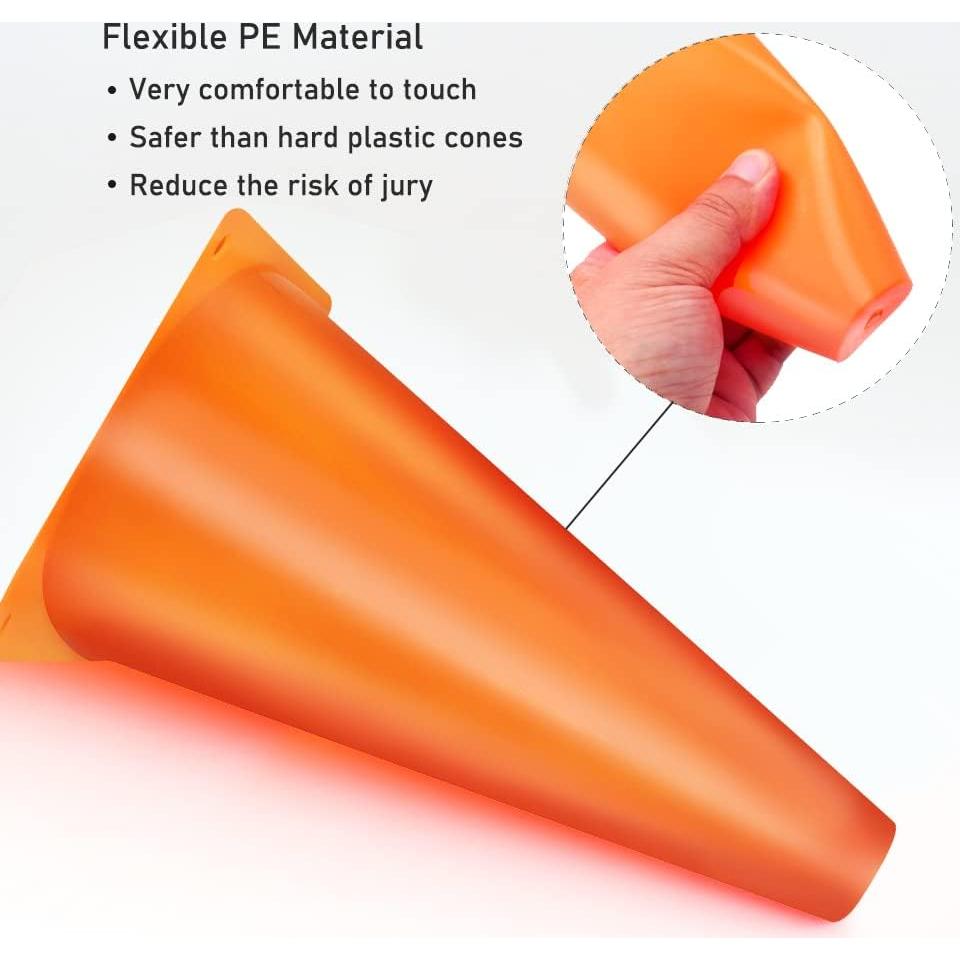 Conos Deportivos Naranjas MIVERYEA 23 cm - Paquete de 15 Unidades