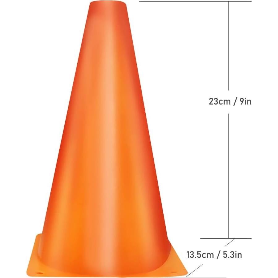 Conos Deportivos Naranjas MIVERYEA 23 cm - Paquete de 15 Unidades