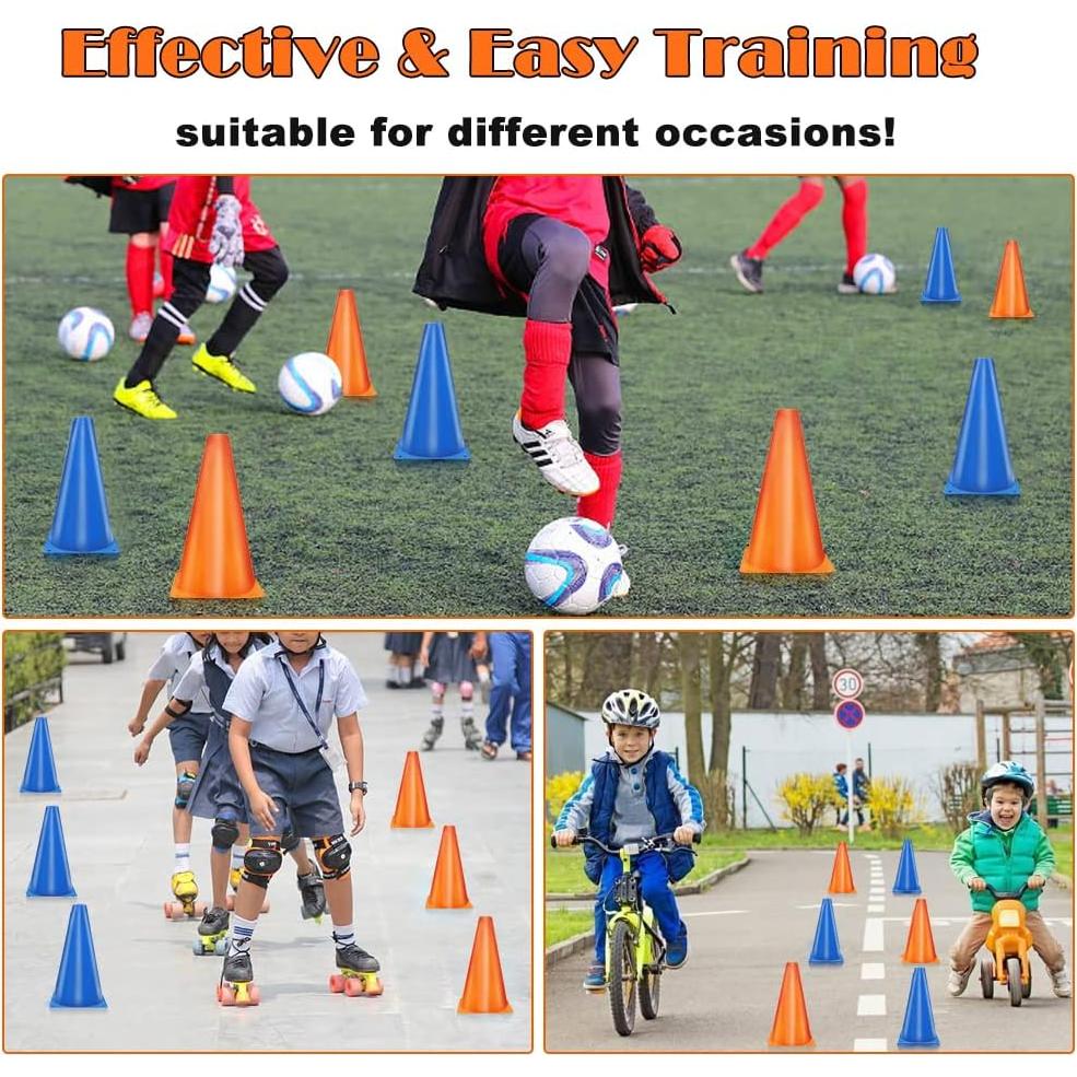 Conos Deportivos Naranjas MIVERYEA 23 cm - Paquete de 15 Unidades