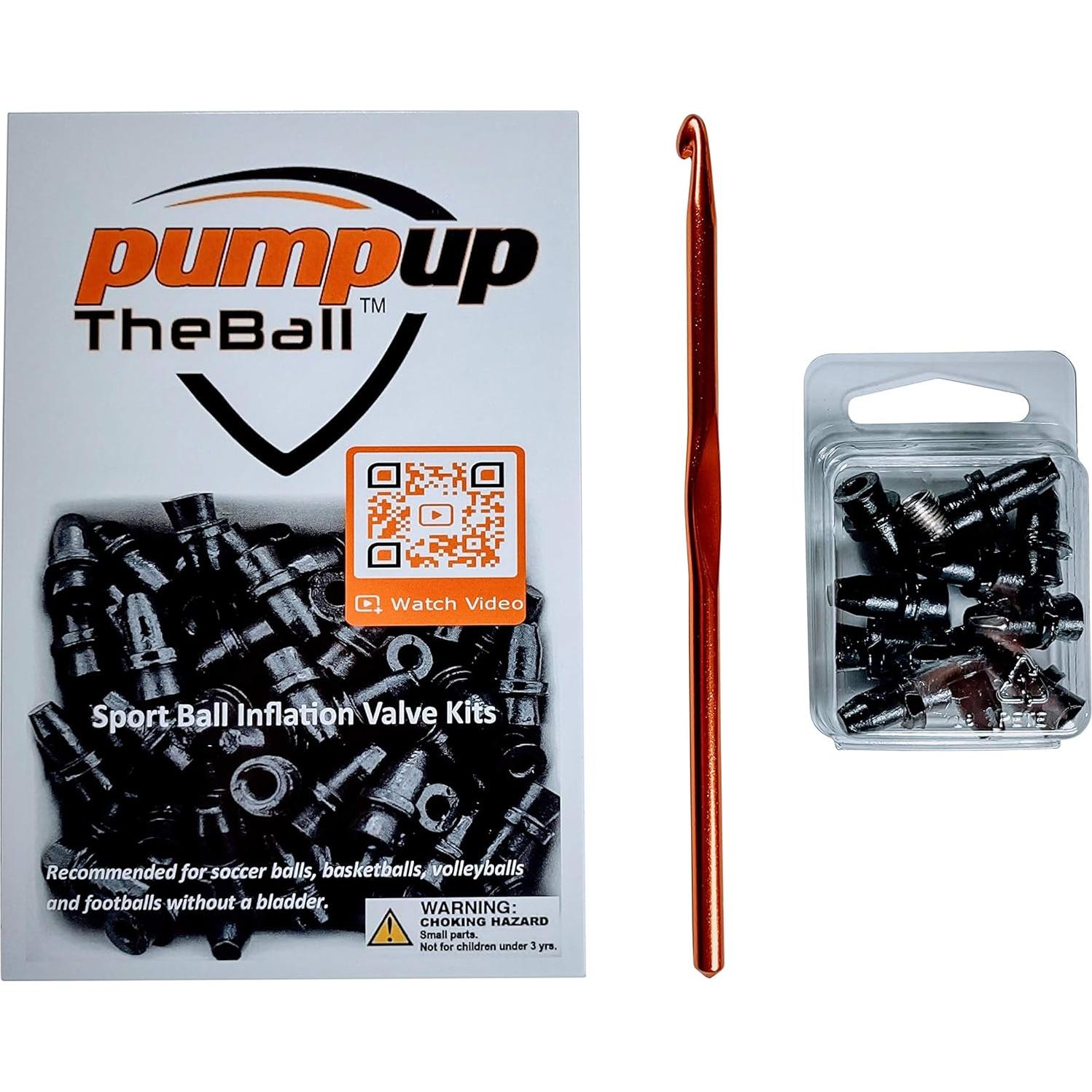 Kit de Válvulas de Inflación PumpUpTheBall para Pelotas Deportivas - 10 Reemplazos