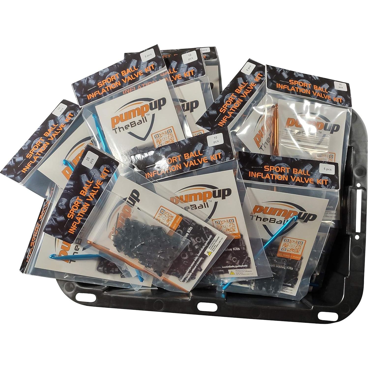 Kit de Válvulas de Inflación PumpUpTheBall para Pelotas Deportivas - 10 Reemplazos