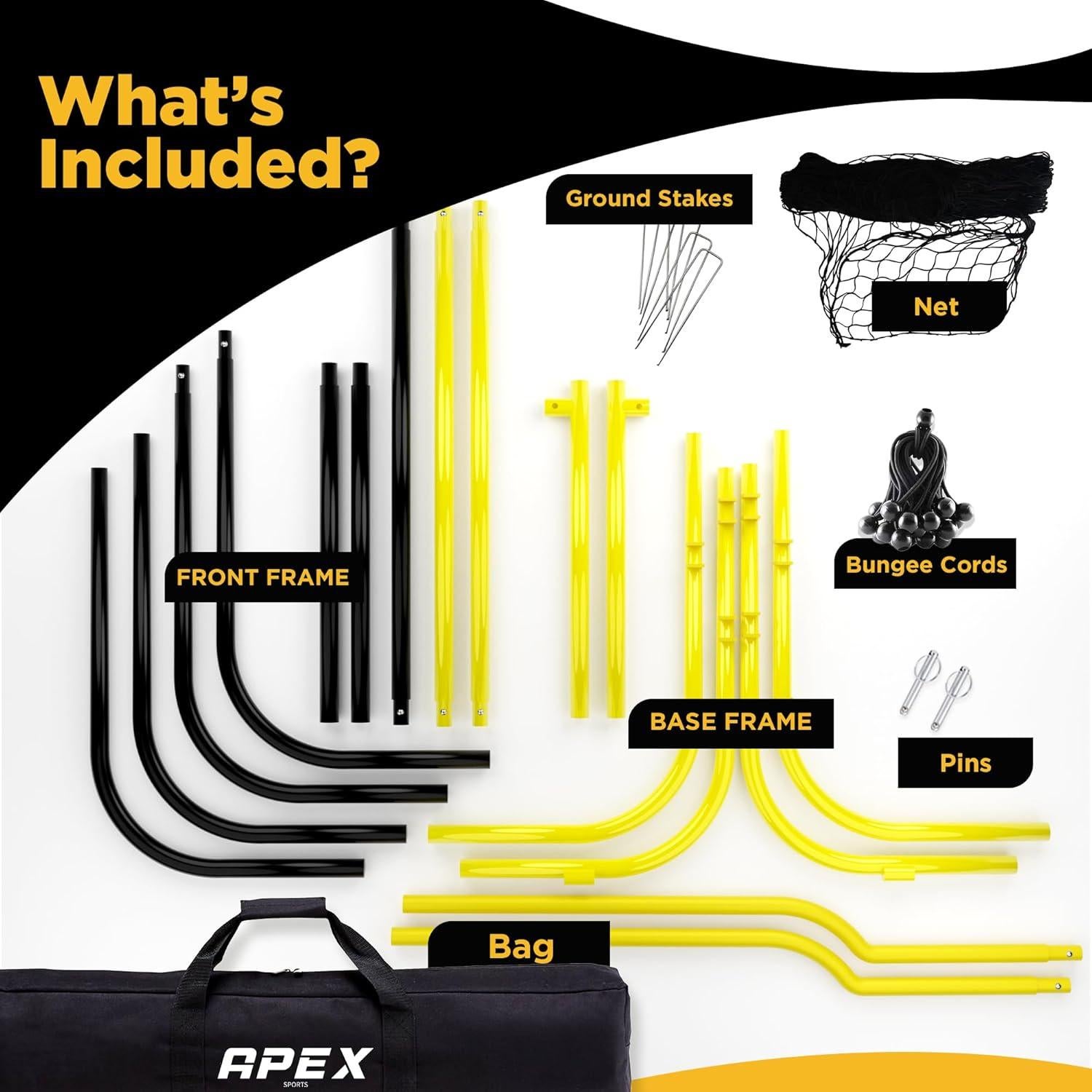 Rebotador de Béisbol Apex Sports 121.9x137.2 cm Multi-Deporte