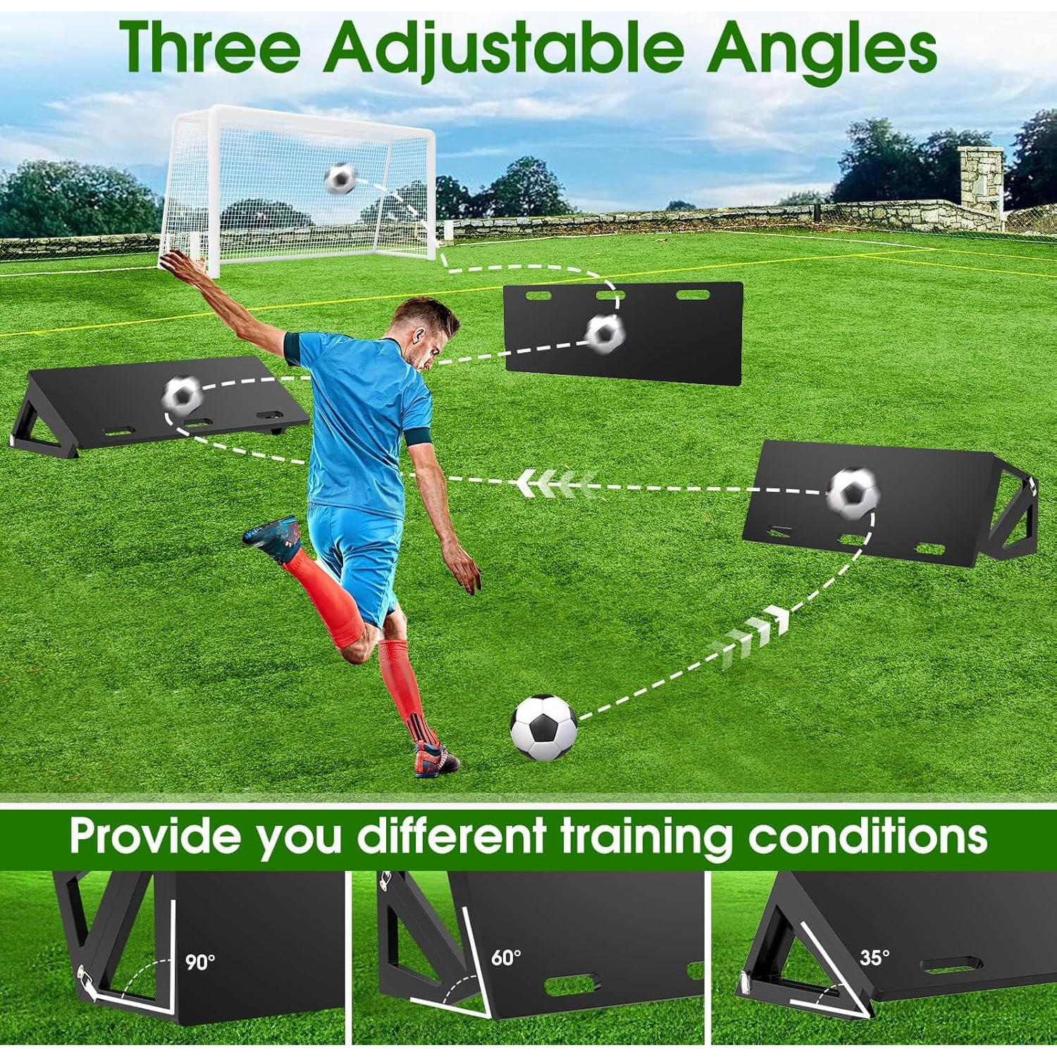 Tablero de Rebote de Fútbol RINREA 81x30 cm Plegable 3 Ángulos